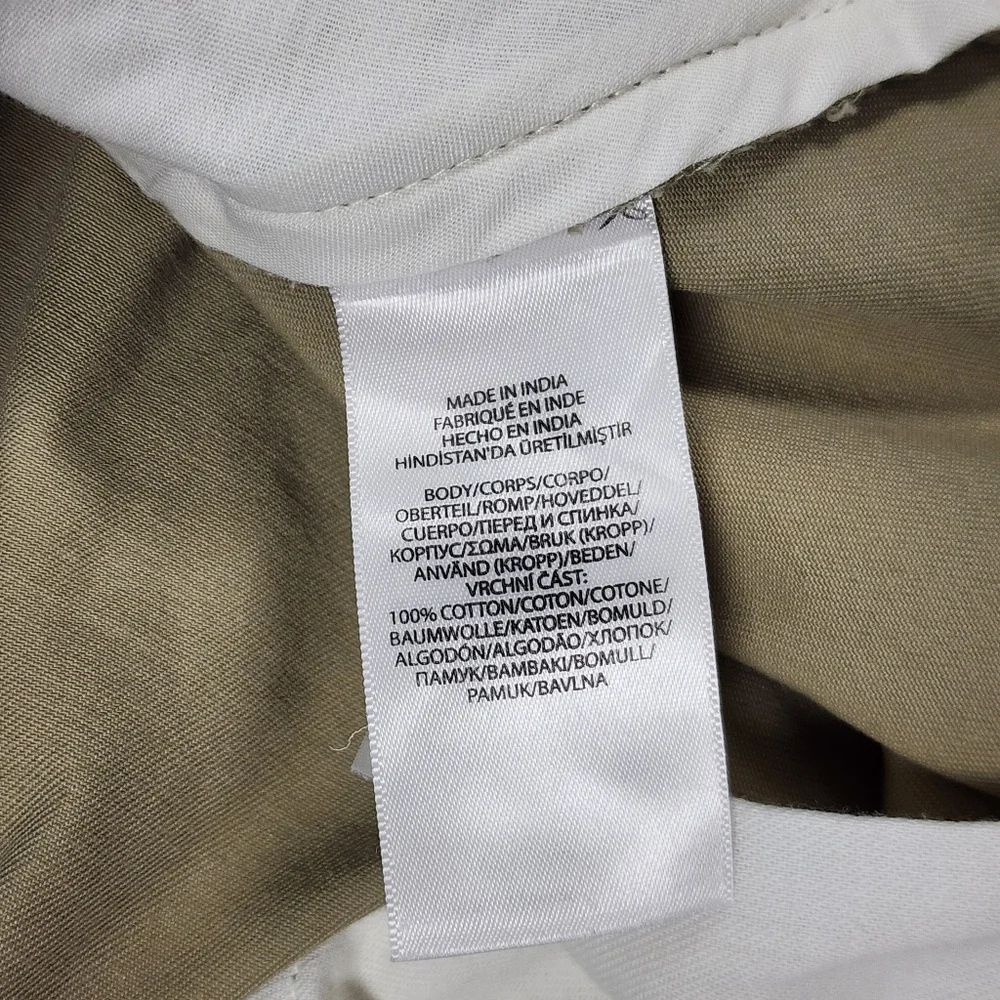 Polo Ralph Lauren Beige Cotton Flat Front Casual Pants Men's‎ Solid 36/34